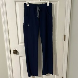 FIGS Kade Cargo Scrub Pants Navy Small TALL
